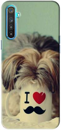 NDCOM Back Cover for Realme 6 Love Mug Printed