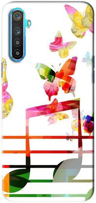 NDCOM Back Cover for Realme 6i Music Butterfly Printed