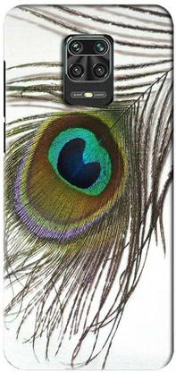 NDCOM Back Cover for Redmi Note 9 Pro Max Peacock Feather Printed
