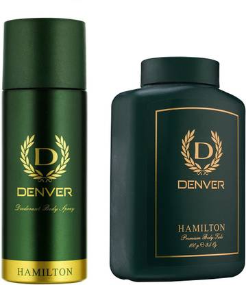 डेनवर Hamilton Deo 165 Ml & Hamilton Talc 100 gm  -  पुरुषों के लिए