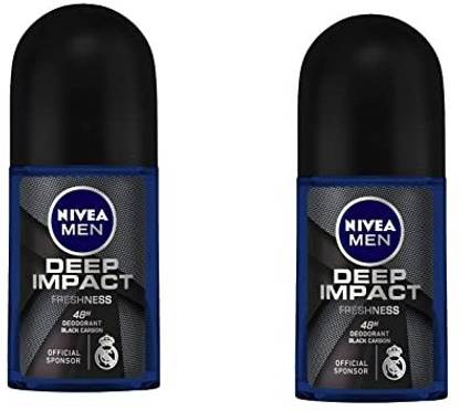 NIVEA Deep Impact Freshness - DIF-02- 50ml each Deodorant Spray  -  For Men