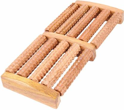 SHOP N BUY Wooden Massager Wooden Foot Massager Wooden Dual Foot Massage Roller for Overall Relaxation and Relief Massager Massager