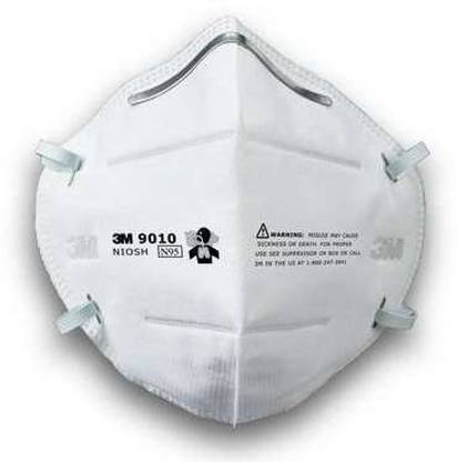3M 9010 9010 NIOSH approved N95 Particulate Respirator (Pack of 2) Reusable