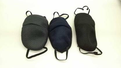 MASX Blue, Black and Gray Color Face Mask Double layer with Cotton lining Skin friendly 3 Pcs Durable,Washable and Reusable 3color-01 Cloth Mask