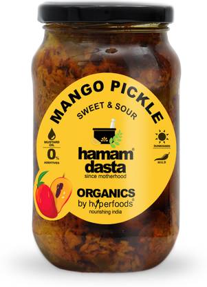 Hamamdasta Spicy Mango Pickle m Ka Achaar Keri Ka Achar Homemade Low Oil No Sugar No Preservatives 0g Glass Jar Mango Pickle Price In India Buy Hamamdasta Spicy Mango Pickle m