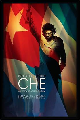 Che Guevara Poster with Frame F-25 Paper Print