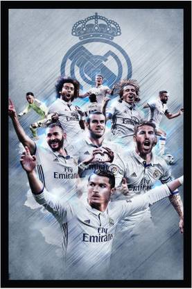 Cristiano Ronaldo Poster with Frame F-47 Paper Print