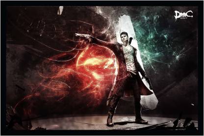 Devil May Cry DMC Game Poster with Frame F-38 Paper Print