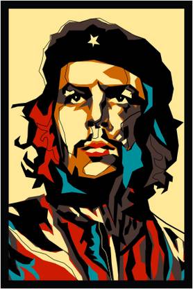 Che Guevara Poster with Frame F-4 Paper Print