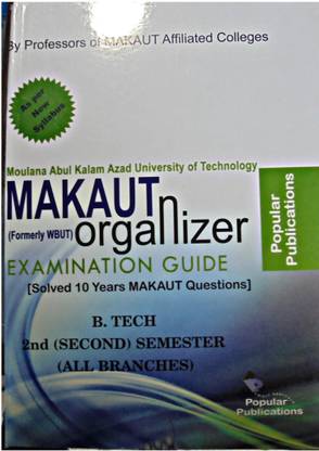 Makaut Organizer For All Branches B.tech 2nd Semester