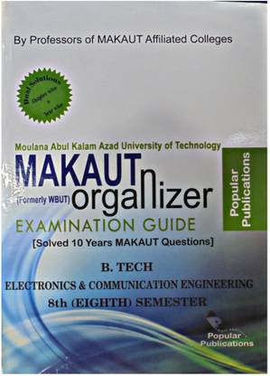 Makaut Organizer Electronics & Communication Engineering 8th Semester