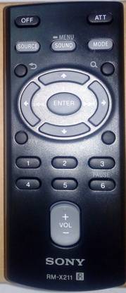 SONY 1-489-810-22 (RM-X211) Sony Remote Control CDXGT56UI, CDXGT57UPW, CDXGT660UP, CDXGT40U, CSXGT5616F, CDXGT565UP, CDXGT570UP SONY Remote Controller