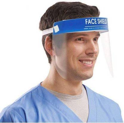 she leggi Safety Face Shield Transparent (Pack of 10) Safety Face Shield (Pack of 10) Safety Visor