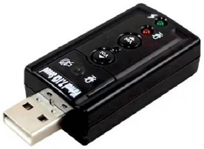 Fedus Plug and Play 7.1 Channel (With Volume/Sound buttons) Supports 3D Sound, USB gadget Sound Card Plug and Play 7.1 Channel (With Volume/Sound buttons) Supports 3D Sound, USB gadget Sound Card Sound Card