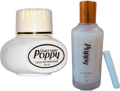 Poppy JASMINE Refill (Pack 2) JASMINE with REFILL car Freshener
