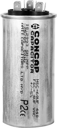 Concap 60 + 4 Mfd Capacitor for Air Conditioner Electronic Components Electronic Hobby Kit