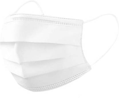 3W Disposable Face Masks with 4-Layer Protection with Comfortable Earloop Pack of 25 White Surgical Mask