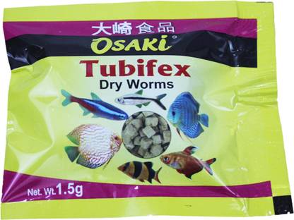 Osaki Tubifax Dry Worms Mealworm 0.07 kg (5x0.01 kg) Dry New Born, Adult, Young Fish Food