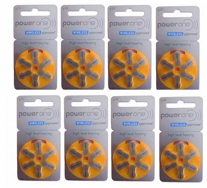 Power one P10 Hearing Aid Battery (6X8 Pack) 48 Nos 10no-48Battery Stethoscope Case
