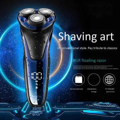 VGR V306 Shaver com Trimmer Water Proof IPX7 Rating With Pop up Razor With LED Display Trimmer 90 min  Runtime 2 Length Settings