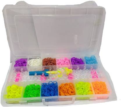 CrazyBuy Rainbow Loom Rubber Bands Kit for Bracelet