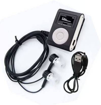 UPROKT MP3 Player Portable music player pocket Clip with Data Cable and Earphone TF/SD Card Support for Jogging, Running, Gym, Exercise 32 GB MP3 Player