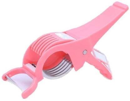 K T M STORE Generic 2 in 1 Vegetable Cutter 2-in-1 Food Chopper Multi-Functional Kitchen Vegetable Cutter Vegetable & Fruit Chopper