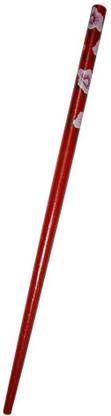salvusappsolutions Wooden Dark Red Stick Bun Stick