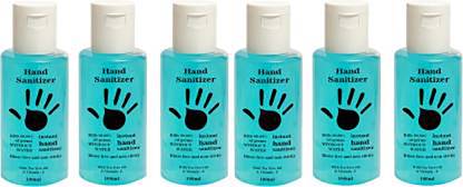 davis Tree & Aloe Vera Rinse Free Hand Rub/ Kills 99.99% Germs/ Pack of 6  Bottle Hand Sanitizer Bottle