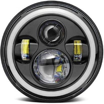 SPARENUTS LED Headlight for Royal Enfield Classic 500, Classic 350, Interceptor 650, Thunder Bird 350, Bullet Trials 350, Thar