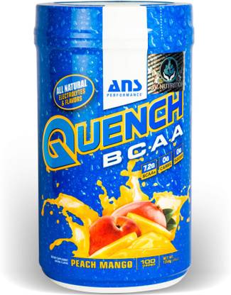 ANS PERFORMANCE QUENCH BCAA Preworkout Peach Mango 100 serving BCAA