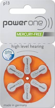 Power one Hearing Aid Battery Size 13 -Pack Of 6 Batteries One-13no-6Battery Stethoscope Case