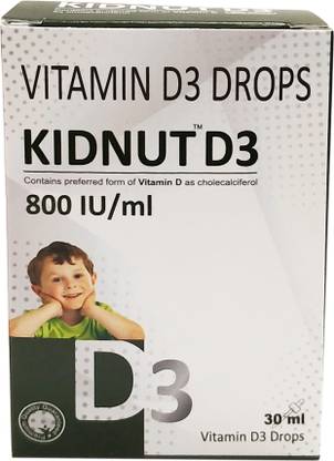 Kidnut Vitamin D3 800 IU drops Orange Flavored Liquid