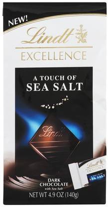LINDT Excellence Bar, A Touch of Sea Salt Dark Chocolate Bars