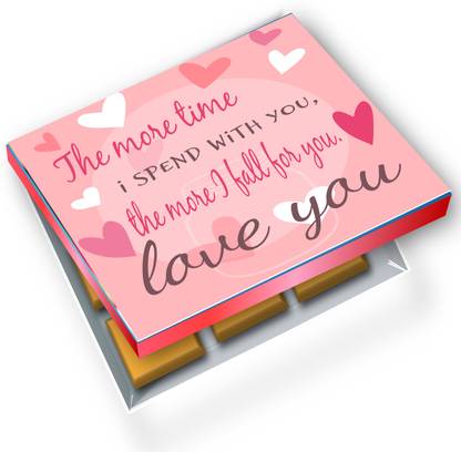 redbakers.in I Love You Pink 12Chocolate Gift Box Truffles