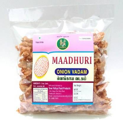 Sreevidhya food products Maadhuri onion vadam fryms Fryums