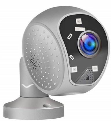 Machsmart 5 MP HD All in ONE Outdoor WiFi Security IP Camera with LED Flashing Alarm 120 Degree Wide Angle & Intercom Spy Camera