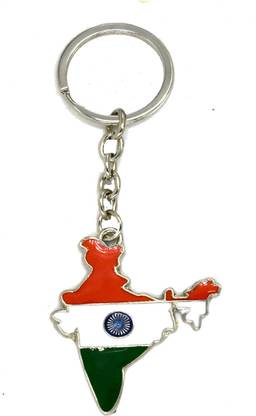 AFH I Love India Map Key Chain Key Chain