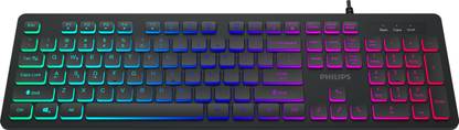 PHILIPS SPK8264 Wired USB Standard Gaming Keyboard Compatible with Desktop, Laptop, Mac