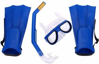 Hiru Snorkel Set, Anti-Fog Swimming Goggles Mask Flippers Scuba Diving Snorkel Diving Combo Set Swimming Kit