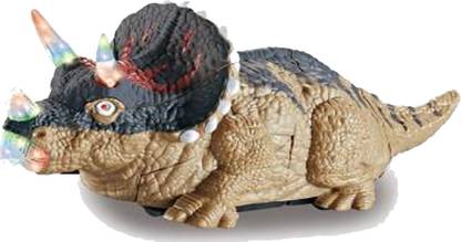 Toyvala WALKING /MOVING TRANSFORMER TRICERATOPS WARRIOR SERIES DINOSAUR TOY WITH FLASHING LIGHTS AND REALSTIC DINOSAUR SOUNDS CHILDREN'S KIDS TOY - BATTERY OPERATED