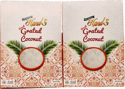 Hands Fresh Grated Coconut Kernel (500gms - Pack of 2)