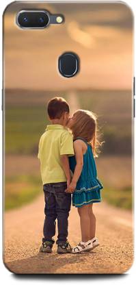 WallCraft Back Cover for OPPO A12, CPH2083 LOVE, SWEET COUPLE, CUTWE KIDS, GIRL, BOY, TOGETHER