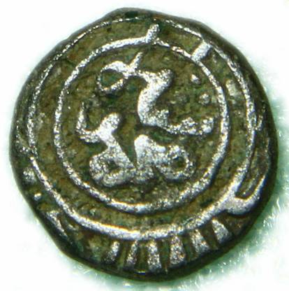 TRADITIONALSHOPPE MUGHAL COIN - DELHI SULTANATE Billon 2-gani 'Ala' al-din Muhammad Khalji (1296-131) BUYERS WILL GET SAME COIN Medieval Coin Collection