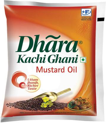 DHARA Kachi Ghani Mustard Oil Pouch