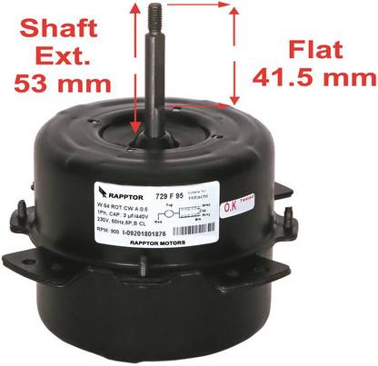 RAPPTOR Air conditioner motor 54 watt 900 rpm outdoor unit RA 729 Electronic Components Electronic Hobby Kit