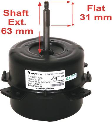 RAPPTOR Air conditioner motor 28 watt 900 rpm outdoor unit RA 736 Electronic Components Electronic Hobby Kit