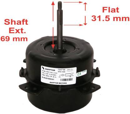 RAPPTOR Air conditioner motor 60 watt 1020 rpm outdoor unit RA 734 Electronic Components Electronic Hobby Kit
