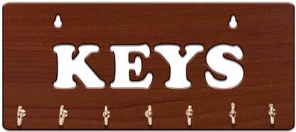 jai shree shyam collection 7 HOOKS KEYS , SIMPLE OFFICE KEY HOLDER Wood Key Holder