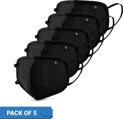 फ्लिपकार्ट स्मार्टबाय Filter OM-Black-5 रेस्पिरेटर